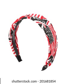 Headband  American Flag On White Background