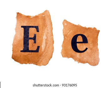 Paper Cut Letter E Stock Photos Images Photography Shutterstock