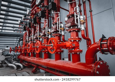 Header pipes valve zone and fire alarm control system at industrial plants - Powered by Shutterstock