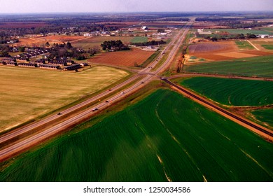 Headland, Alabama, USA Aerial View Of Surrounding Area, March 21, 2004