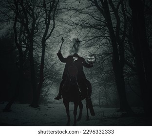 The Headless Horseman in Sleepy Hollow
