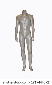 Headless Man Mannequin Isolated On White Background