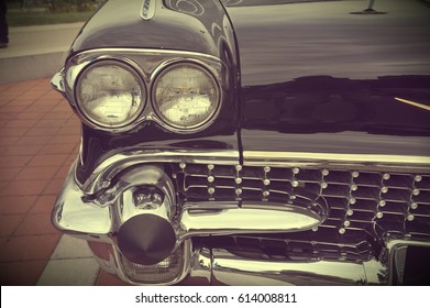 Headlight Lamp Classic Car - Vintage Effect Style Pictures