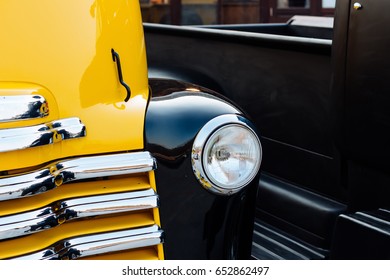 Headlight of old car