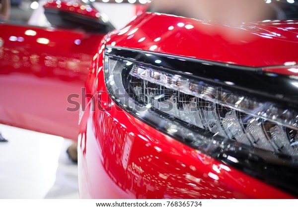 Headlight red car in\
Motor Export in\
Thailand
