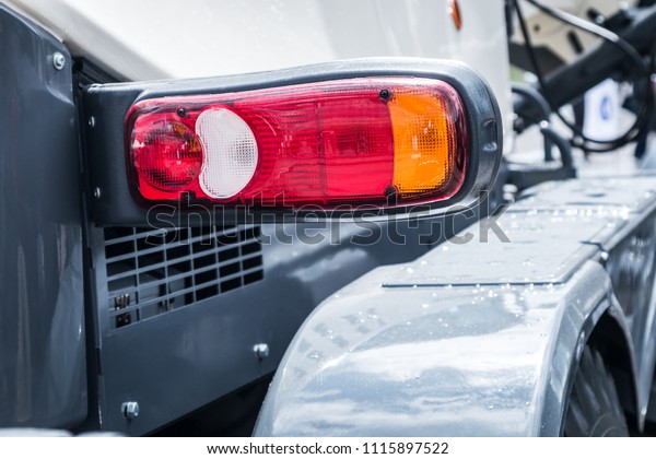 headlights and Parking lights of a truck or\
other construction\
equipment