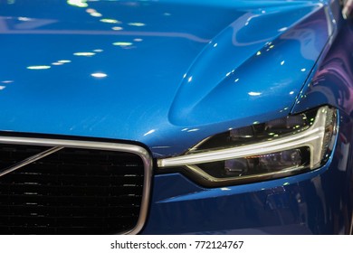 The Headlights Are Sleek, Sleek And Stylish, But Still Maintain The Classic Look And Feel Of The Car With The Beautiful Metallic Blue Of The Car.