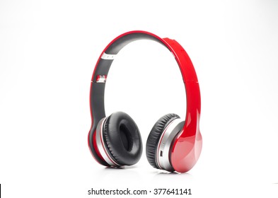 Headphones Isolated on White Background - Shutterstock ID 377641141