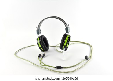 Headset on white-background