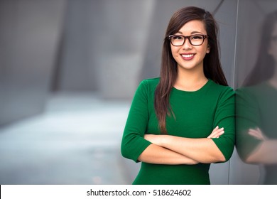 Headshot of cute asian woman professional possibly accountant architect businesswoman lawyer attorney - Shutterstock ID 518624602