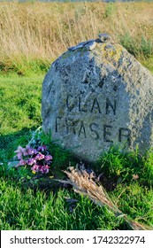 Headstone Commemorating Clan Fraser At The Battlefield Of Culloden