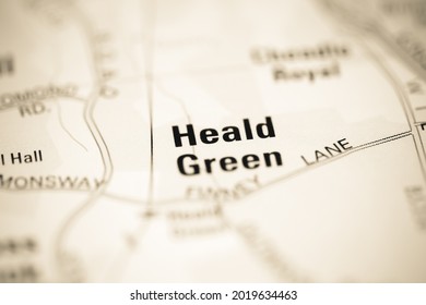 Heald Green On Geographical Map Uk Stock Photo 2019634463 | Shutterstock