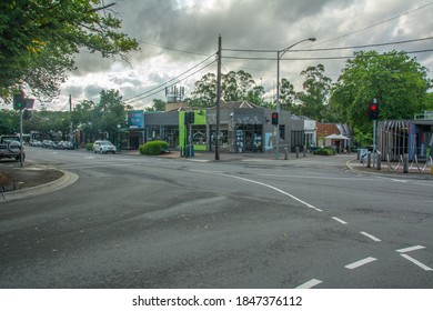 Healesville, Australia - February 19 – 19th Century Commercial Timber Buildings On The Main Street In Healesville, Shire Of Yarra Ranges, Victoria