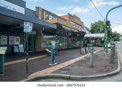 Healesville, Australia - February 19 – 19th Century Commercial Timber Buildings On The Main Street In Healesville, Shire Of Yarra Ranges, Victoria