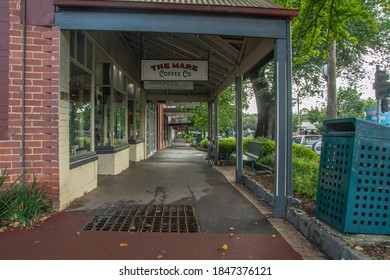 Healesville, Australia - February 19 – 19th Century Commercial Timber Buildings On The Main Street In Healesville, Shire Of Yarra Ranges, Victoria