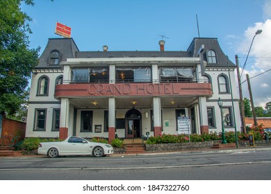 Healesville, Australia - February 19 - The Grand Hotel, Built In 1888 In Healesville, Shire Of Yarra Ranges, Victoria