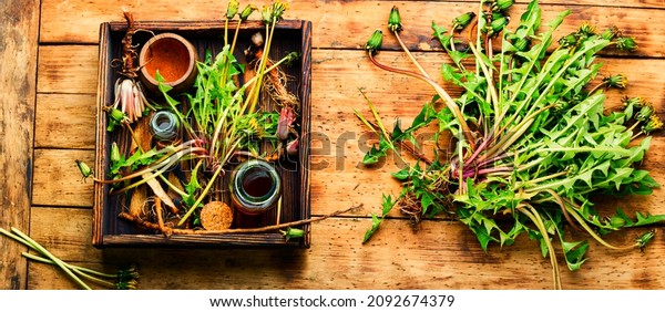 Healing herbs set, natural herbs medicine.
Homeopathic herbs