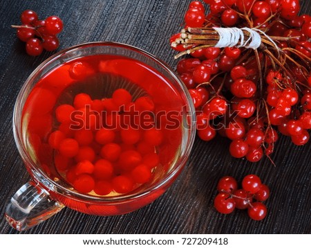 Similar – Image, Stock Photo viburnum tea in cup Fruit