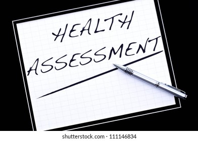 Health Assessment on white background. - Powered by Shutterstock