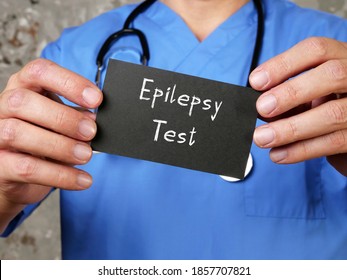 Health care concept about EEG - Electroencephalogram Epilepsy Test with sign on the page.