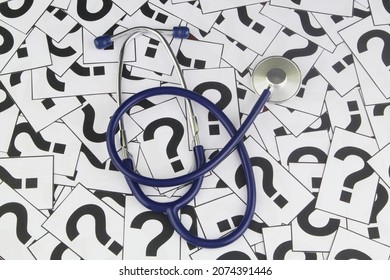 Health Care Medical Questions Concept Stethoscope Stock Photo ...