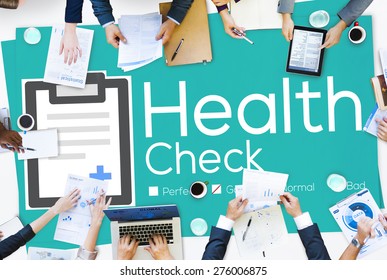 Health Check Insurance Check Up Check List Medical Concept