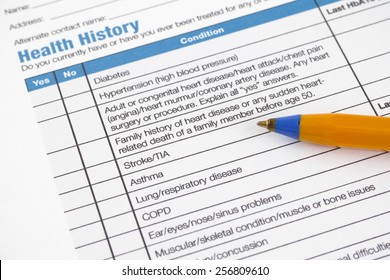 health history questionnaire