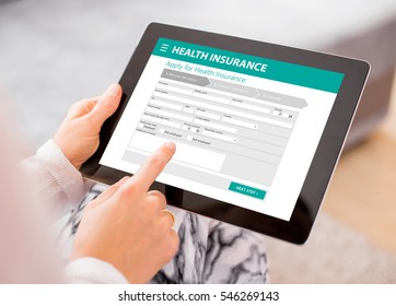 Health Insurance Application On Tablet