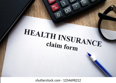 Health Insurance Claim Form Calculator Pen Stock Photo 1254698212 ...