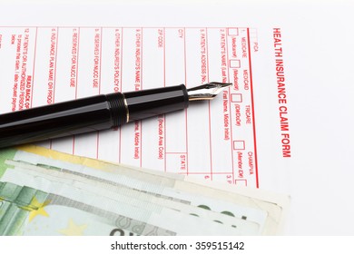 Health Insurance Claim Form Fountain Pen Stock Photo 359515142 ...