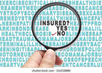 Health Insurance Conceptual Focusing On  Insured? And The Answer No