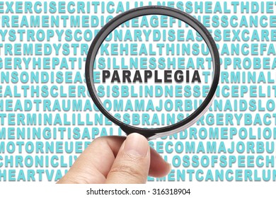 Health Insurance Conceptual Focusing On Paraplegia