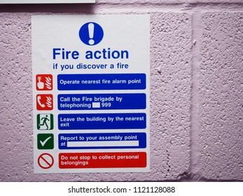 Health And Safety Fire Action Assembly Point UK Sign