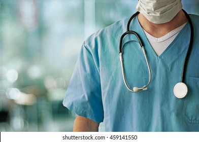 Healthcare, doctor in emergency room