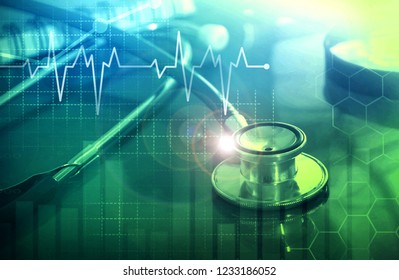 healthcare and medical concept with graph