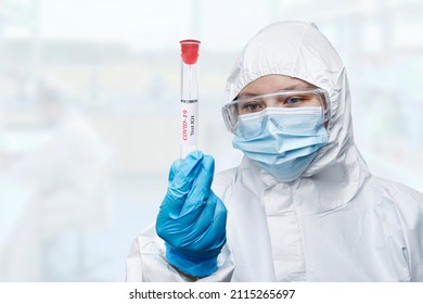 Healthcare , Medical Has A PCR Test Coronavirus COVID-19, Collection Process Nasal Samples NP And OP Oral, Viral DNA Diagnostic Procedure RT-PCR , Hand