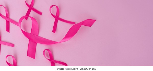 healthcare and medicine concept. pink breast cancer awareness ribbon. - Powered by Shutterstock