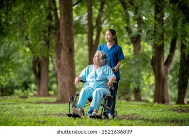 Healthcare or physical therapy nurse is helping elderly appears engaged in an exercise routine caregiver individuals focused on rehabilitation exercises elder concept. - Powered by Shutterstock