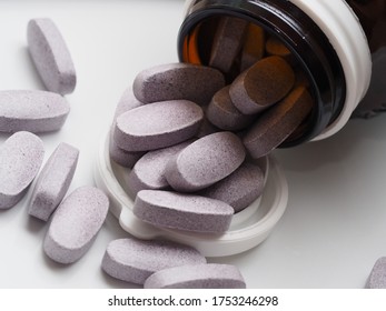 Healthcare: Purple Vitamin Tablets With Bilberry Extract For Eye Vision 