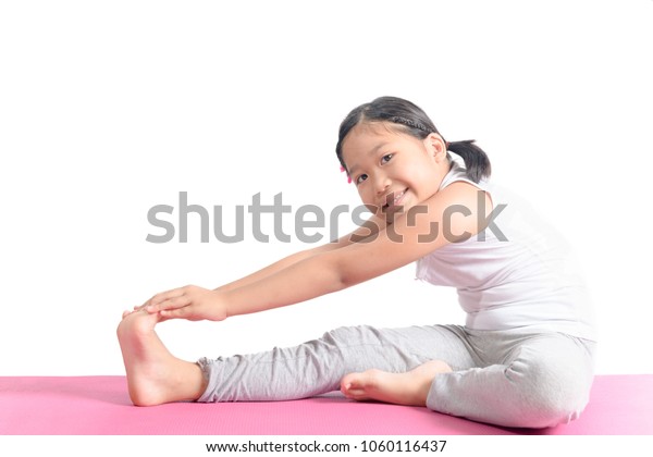 Healthy Asian Kid Exercise On Yoga Stock Photo 1060116437 | Shutterstock