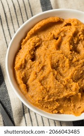 Healthy Asian White Miso Paste In A Bowl