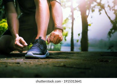 healthy athlete, shoe closeup of active player  - Shutterstock ID 1915313641