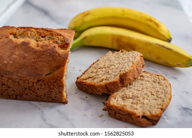 Healthy Banana Bread Or Cake For Breakfast