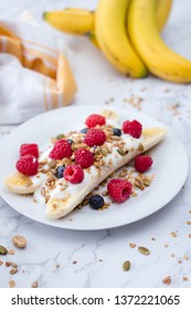 Healthy Breakfast Banana Split 