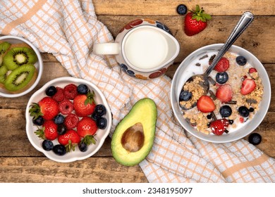 Healthy Breakfast - Fresh Fruit and Granola - Powered by Shutterstock