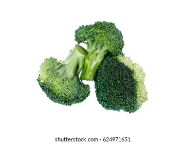 Healthy Brocoli Isolated On White