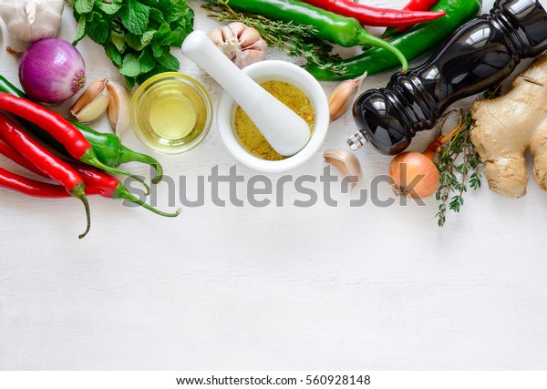 Healthy Cooking Concept Culinary Ingredients View Stock Photo (Edit Now ...