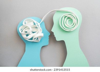 Healthy couple relationship concept - two people openly communicate - Powered by Shutterstock