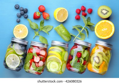 Healthy detox water with fruits.... - Shutterstock ID 426080326