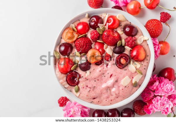 Healthy Diet Breakfast Smoothie Bowl Nice Stock Photo Edit Now 1438253324